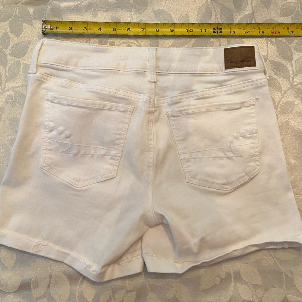 American eagle white stretch shorts - Picture 5 of 6